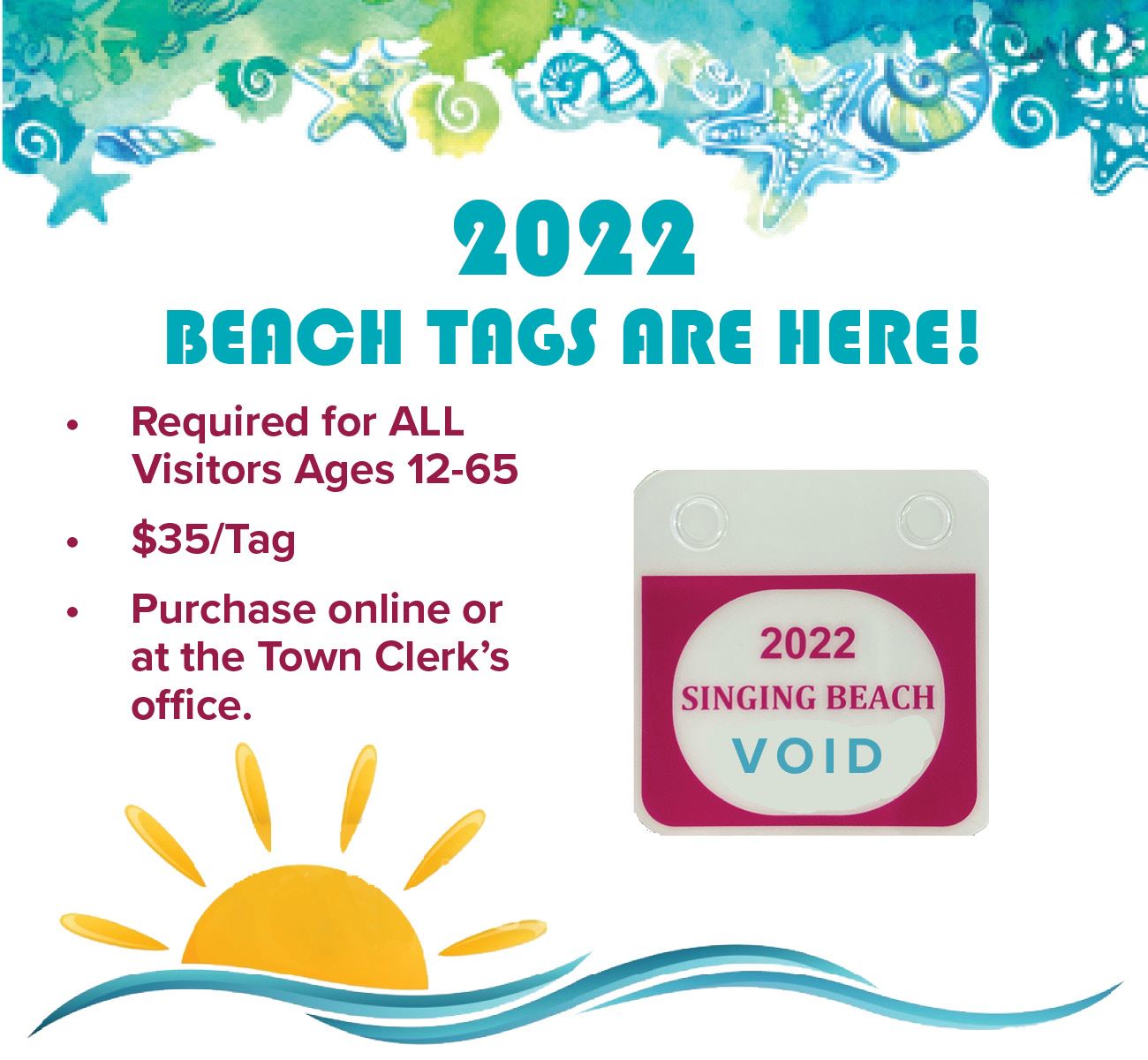 Singing Beach 2022 Tags